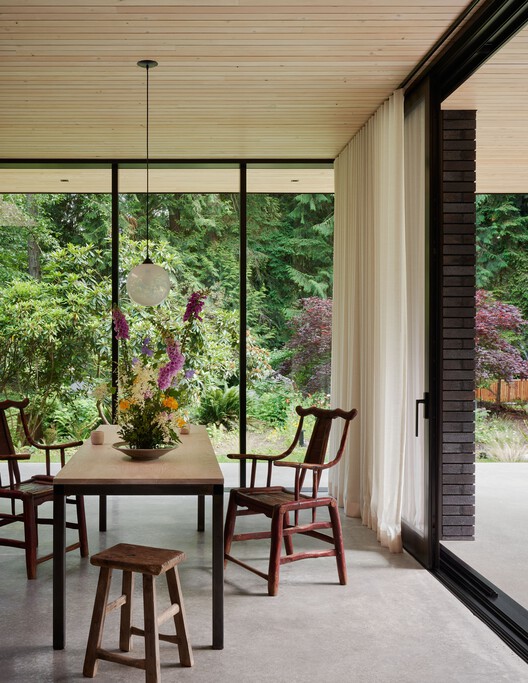 The Rambler Residence / GO'C - Interior Photography, Dining room, Wood, Table, Chair, Glass