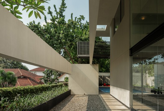 Coffer House / Gets Architects - Interior Photography, Concrete, Balcony, Courtyard
