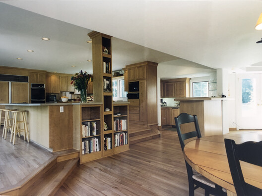 Lake Lydiard Home / Wittman Estes - Interior Photography, Kitchen, Wood, Chair, Countertop, Lighting