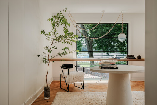 Lake Lydiard Home / Wittman Estes - Interior Photography, Living Room, Wood, Table, Chair