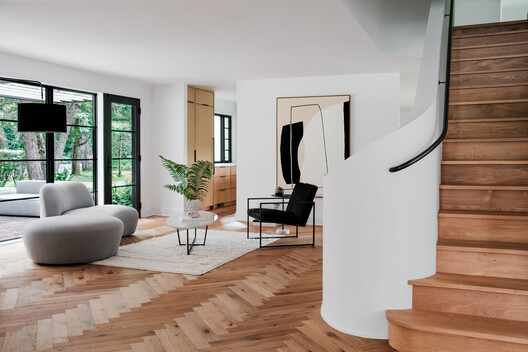 Lake Lydiard Home / Wittman Estes - Interior Photography, Living Room, Wood, Chair, Table