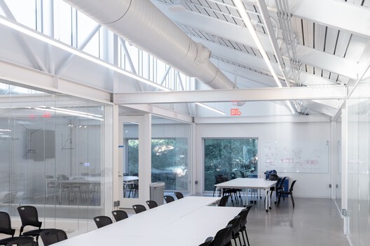 William T. Cannady Hall / Karamuk Kuo + Kendall/Heaton Associates - Interior Photography, Dining room, Glass, Chair, Beam