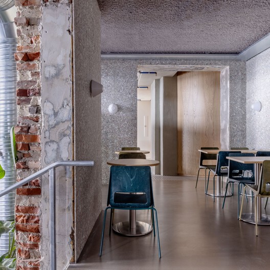 Bergen Camping Culture House / locallll - Interior Photography, Chair, Concrete