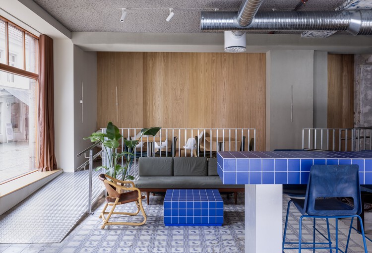 Bergen Camping Culture House / locallll - Interior Photography, Living Room, Wood, Chair