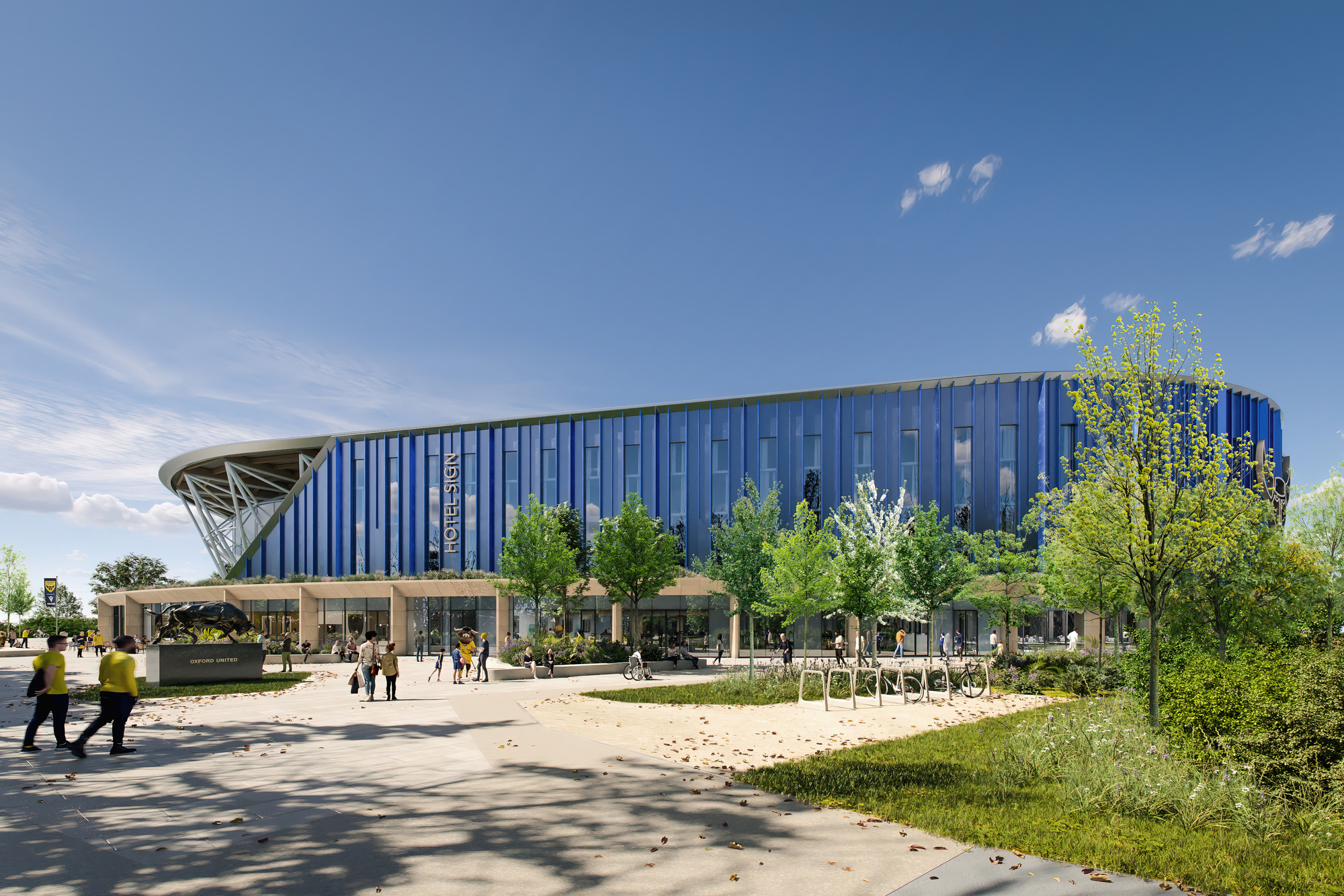 AFL Architects' All-Electric Stadium in Oxford Receives Planning Approval