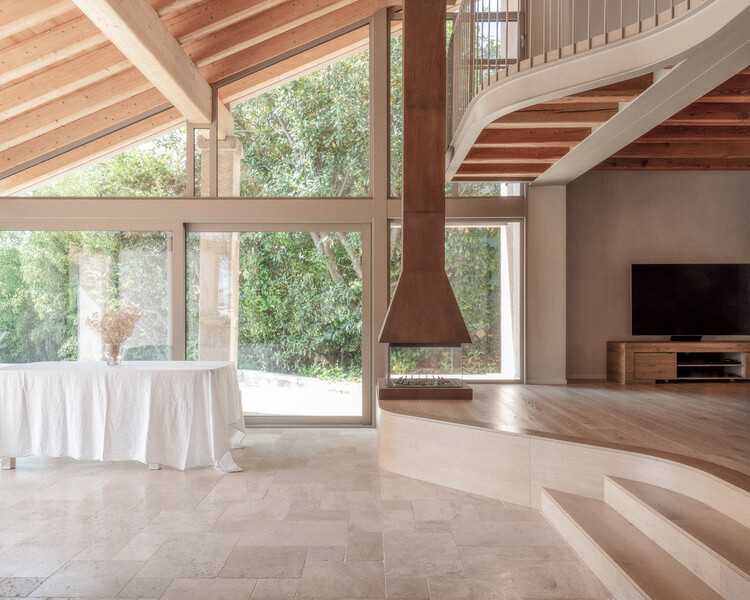 比奥尔多住宅 / Studio Bressan - 室内图, 木头, 梁, 柱