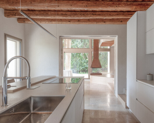 Casolare Biordo Vecchio / Studio Bressan - Interior Photography, Kitchen, Wood, Countertop, Sink, Beam