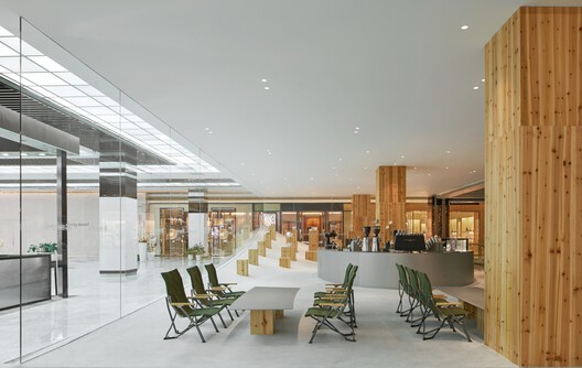 Snow Peak MATRO Department Store / KiKi ARCHi - Interior Photography, Dining room, Lighting, Glass