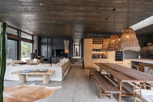Puertecillo House / reBA Studio - Interior Photography, Wood, Table, Lighting, Chair