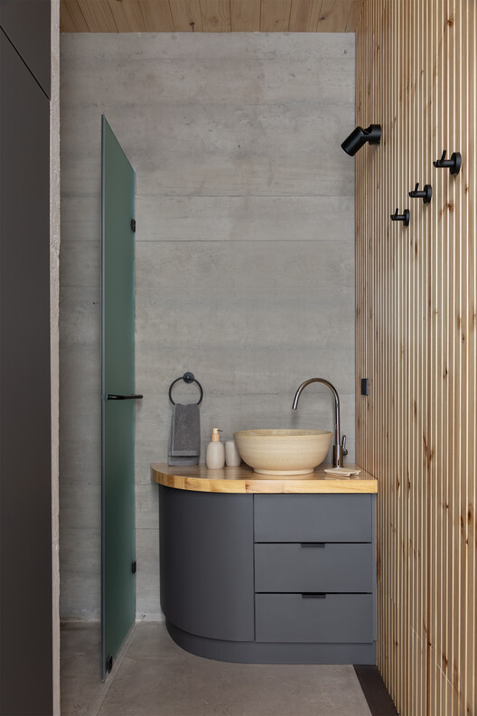 La Miradora House / Taller General - Interior Photography, Bathroom, Sink, Countertop, Toilet