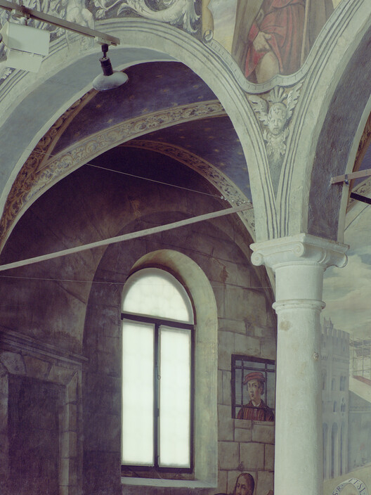San Rocco’s Oratory / Architettura Tommasi - Interior Photography, Arch, Column, Arcade
