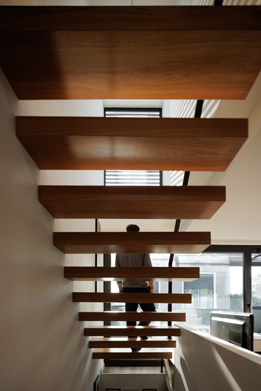 PI House / ArquitectosRT - Interior Photography, Stairs, Wood, Beam
