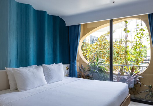 Saha Casa Boutique / Ho Khue Architects - Interior Photography, Bedroom, Balcony