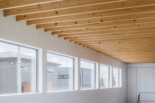Grand Room House / IGArchitects - Interior Photography, Wood, Glass, Beam