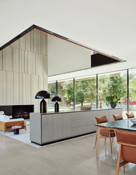 Highland Park Residence / Alterstudio Architecture - Exterior Photography, Wood, Glass, Chair