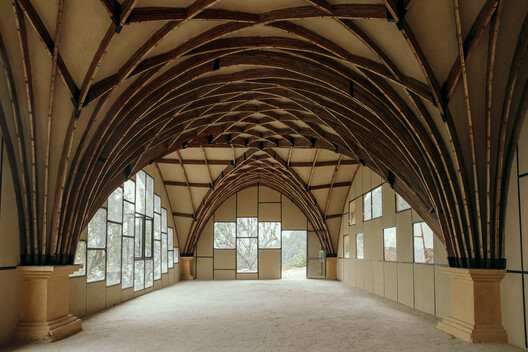 Mahamudra Hall / ABARI - Interior Photography, Arch, Arcade, Beam