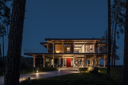 Forest House / Karlikova Architects - Exterior Photography, Balcony, Column
