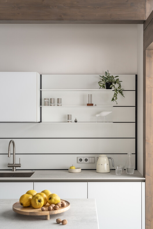 Forest House / Karlikova Architects - Interior Photography, Kitchen, Wood, Countertop, Shelving