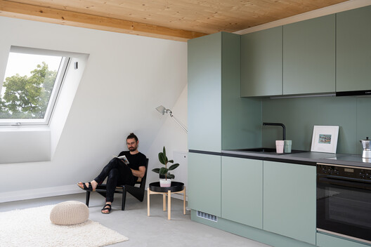 Timber Residential Construction Kit / Sehw Architektur - Interior Photography, Kitchen, Wood, Countertop, Lighting, Chair