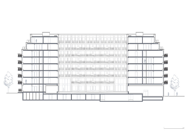 Habitação Social The August / Team V Architecture - Imagem 20 de 24