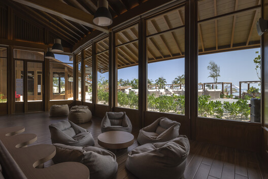 Centara Grand Lagoon Maldives / IF (Integrated Field) - Interior Photography, Living Room, Wood, Deck, Chair