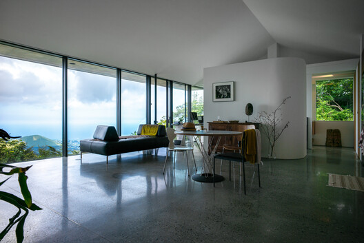 Villa T in Amagi-Kogen / Florian Busch Architects - Interior Photography, Chair, Glass