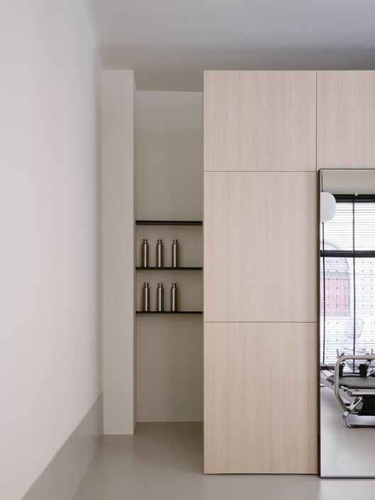 NOÏ Tea House and Pilates Studio / A I M - Interior Photography, Wood, Shelving, Closet
