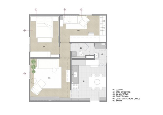 Apartamento Santa Cruz / Rumo Arquitetura - Imagem 19 de 24