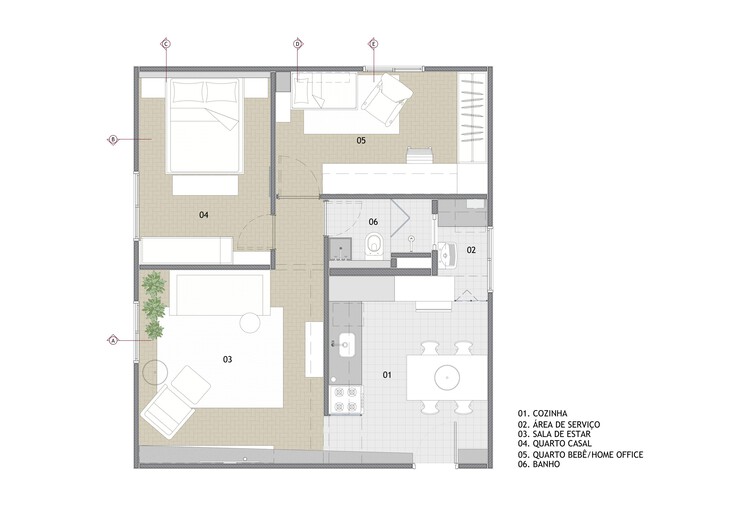 Apartamento Santa Cruz / Rumo Arquitetura - Imagem 19 de 24