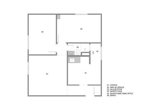 Apartamento Santa Cruz / Rumo Arquitetura - Imagem 18 de 24