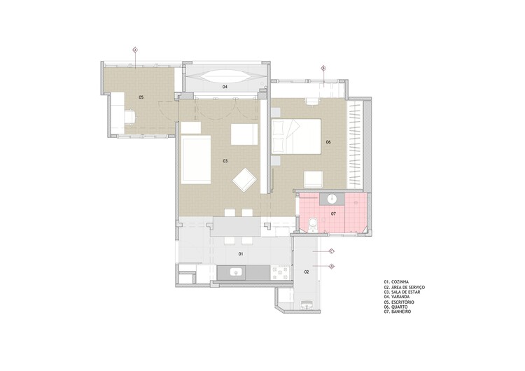 Departamento de Santa Cecilia/RUMO Arquitetura -imagen -26 de 30