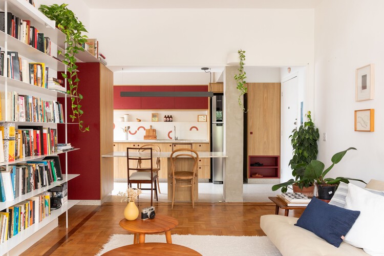 Apartamento Santa Cecilia / Rumo Arquitetura - Fotografia de Interiores, Design De Interiores, Iluminação, Cadeira, Mesa