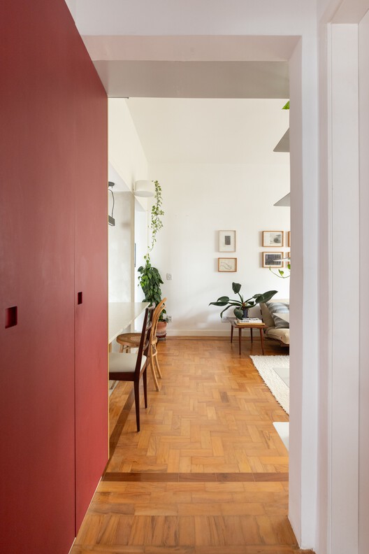 Departamento Santa Cecilia / Rumo Arquitetura - Fotografía interior, Comedor, Madera, Puerta