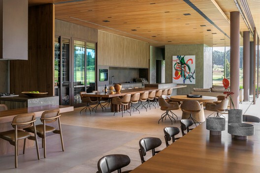 Casa Golf / David Guerra Arquitetura e Interiores - Fotografia de Interiores, Sala de Jantar, Madeira