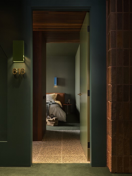 Melbourne Place Hotel / Kennedy Nolan Architects - Interior Photography, Wood, Lighting