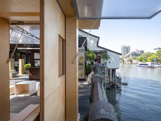 Canal Pavilion Post / ZAOZUO ARCHITECTURE STUDIO - Interior Photography, Wood, Balcony, Deck