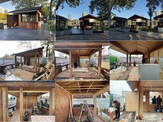Canal Pavilion Post / ZAOZUO ARCHITECTURE STUDIO - Exterior Photography, Wood, Deck, Beam