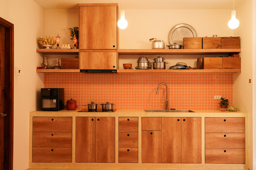 Terracotta Breath House / live out studio - Interior Photography, Kitchen, Wood, Countertop