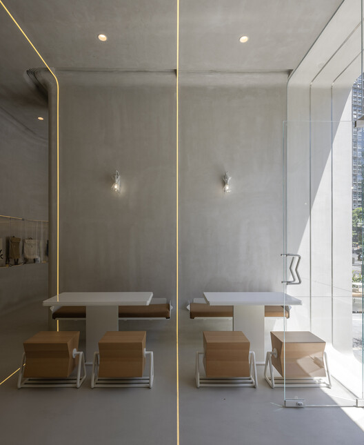 % Arabica Hangzhou MixC / Nguyen Khai Architects & Associates (NKAA) - Interior Photography, Wood, Table, Chair, Glass