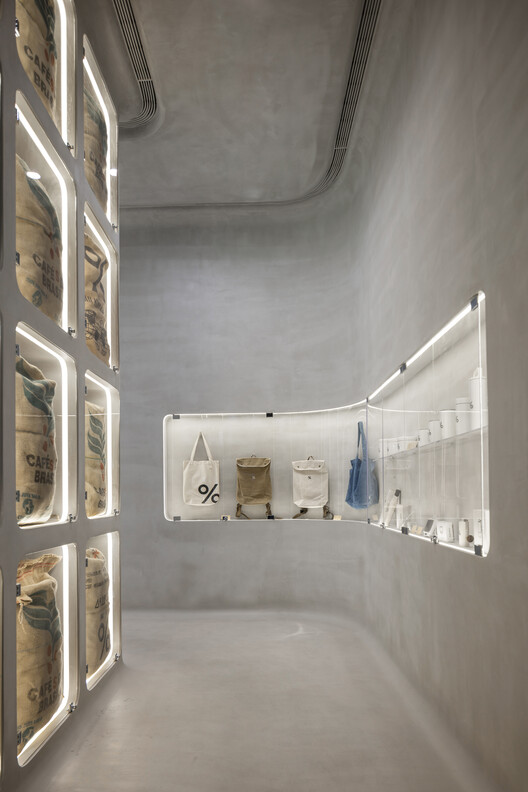 % Arabica Hangzhou MixC / Nguyen Khai Architects & Associates (NKAA) - Interior Photography, Shelving
