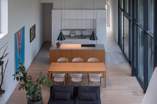 Lekeciu House / Architectural Bureau G.Natkevicius & Partners - Interior Photography, Kitchen, Wood, Table, Chair, Lighting, Glass