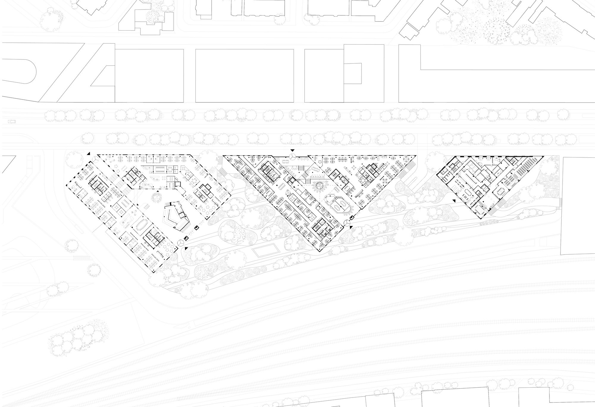 Gallery of 5TRACKS Mixed-Use District / Shift Architecture Urbanism ...