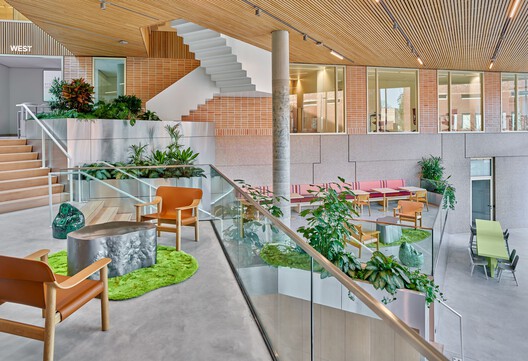 5TRACKS Mixed-Use District / Shift Architecture Urbanism + Powerhouse Company - Interior Photography, Wood, Chair, Stairs