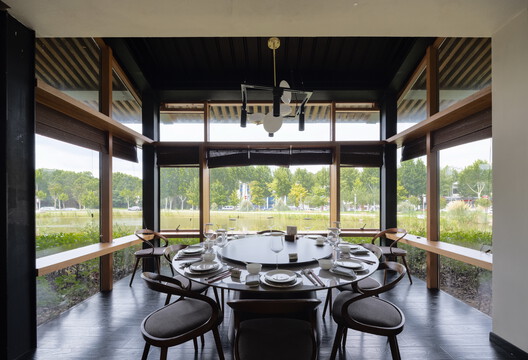 南京汤山猿人洞景区配套建筑 /  东大院 ATA工作室 - 室内图, 餐厅, 玻璃