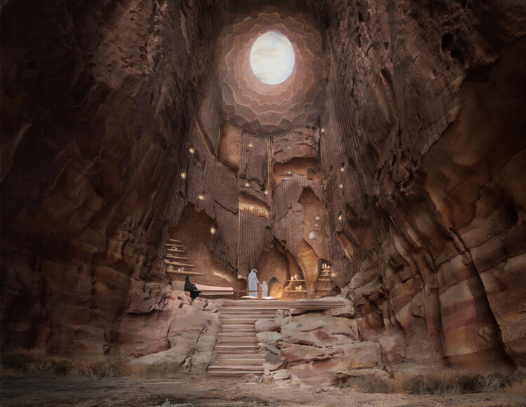 Lina Ghotmeh — Architecture Envisions a Landscape-Inspired Desert Dwelling in AlUla, Saudi Arabia - Image 8 of 34