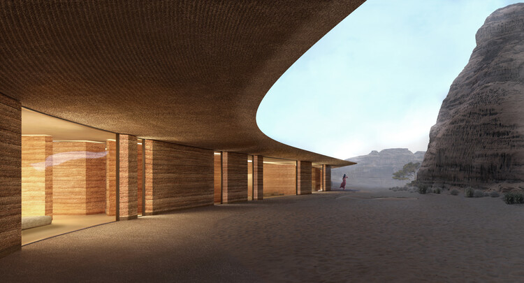 Lina Ghotmeh — Architecture Envisions a Landscape-Inspired Desert Dwelling in AlUla, Saudi Arabia - Image 2 of 34