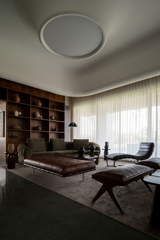 The Sanctum House / RENESA Architecture Design Interiors Studio - Interior Photography, Living Room, Lighting, Chair