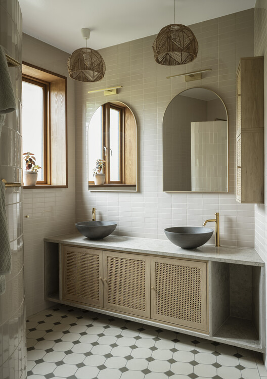 Villa Asknäs / Reppen Vilson Villa Asknäs / Reppen Vilson - Interior Photography, Bathroom, Sink, Lighting, Countertop