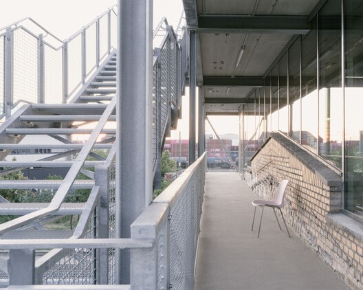Center for Art and Urbanistics / Peter Grundmann Architekten - Interior Photography, Glass, Handrail, Balcony