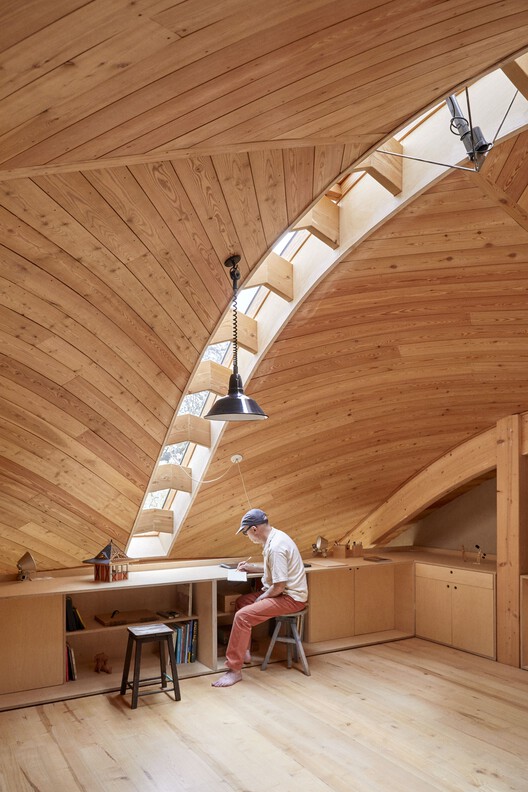 报亭小屋 / arba - 室内图, 木头, 梁